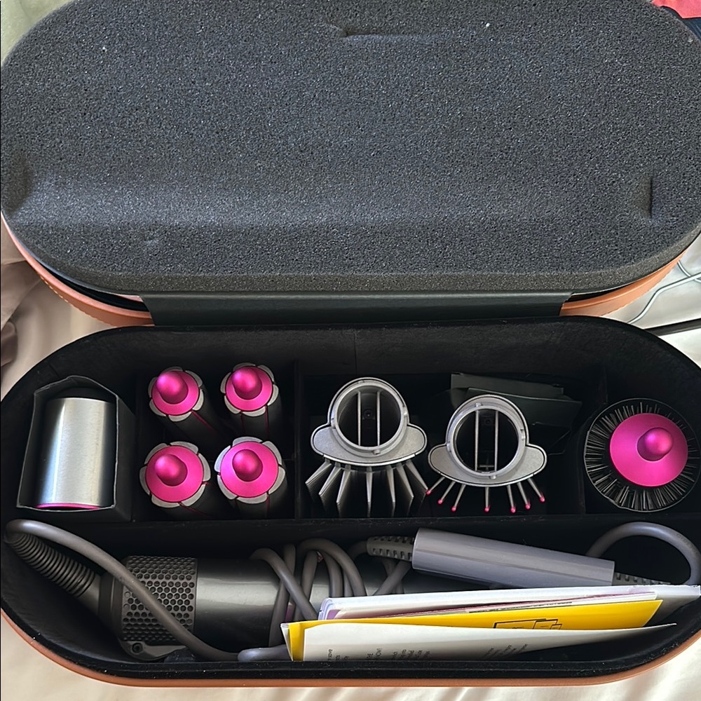 Dyson Hair Tool Set - Pink and Silver